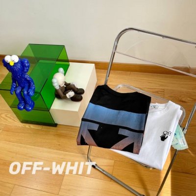 顶级版本 O35# -Off White 后背渐变箭头印花短袖T恤 男女同款- 1：1原版开模，Zp开发，完美还原原版，大厂制作，非市面小厂出品，精细走线，顶级