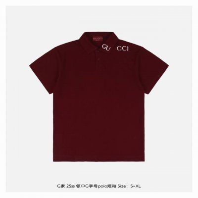gucci 古驰 25Ss 领口G字母Polo短袖 采用创新弹力珠地棉面料织就，肌理立体兼具柔滑垂感，高密度针织结构赋予出色回弹性，透气性与廓形保持力兼备，完美