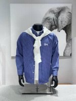 Stussy 斯图西水洗程序员休闲格子衬衫整件衣服立体对位裁剪 耗时耗料 手感细腻 上身舒适 外穿内搭都很阳光 现在的衬衫更是一种外套的感觉 自带慵懒风 无论男
