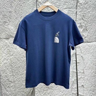 北面The North Face美版都市户外通勤男士纯棉T恤 望远镜款 240克高品质面料 加厚加宽领口螺纹 藏青 本白 m肩宽48胸围104衣长67 l肩宽5