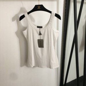 款号20252523 Balenciag*新款 金属Logo字母修身吊带背心，白色，黑色，S-Xl， M码；胸围76，长58