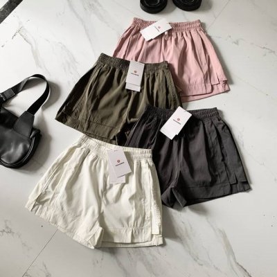 Lululemon露露 Stretch Woven 女士宽松剪裁高腰短裤 4 丨Lw7Cpis a字阔腿裤 遮肉缩胯 梨形快乐裤 后臀线的设计加入美臀因子有效翘