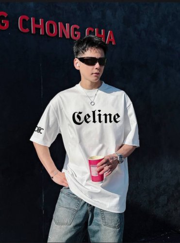 celine 赛琳 2025春夏新品 三标齐全 丝光棉短袖T恤 好货不用过多介绍 看细节 专柜码数：M-Xxxl 175 140建议L