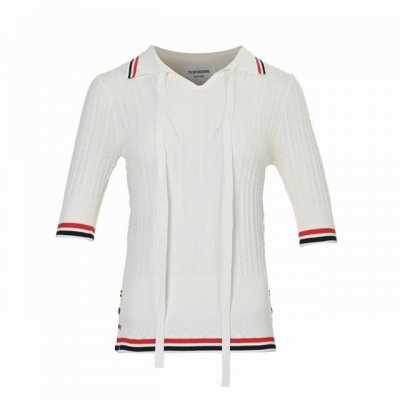 thom Browne 汤姆布朗 针织系带polo 短袖 原版定制面料 辅料 size:1-3