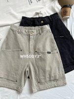 款号Xk3317 美式高街水洗伐木工装短裤夏季日系复古宽松休闲百搭多口袋直筒五分裤 面料定制经过一流的高工艺水洗 质地紧密 色泽均匀 纹理清晰 上身非常舒适 直
