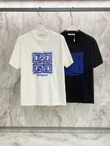 纪梵希2025夏季新款短袖T恤，特色的线绣工艺，个性艺术系列全网独家首发 百搭款细节处理完美240克纯棉面料十分精致 原版面料 网红明星同款高版本 高品质手感非