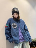 Stussydenim Tears联名牛仔夹克棉衣 各位博主各种穿搭百花齐发一衣难求 不同Size搭出不同Style 足以证明你的衣橱必须要有一件工装夹克 这款