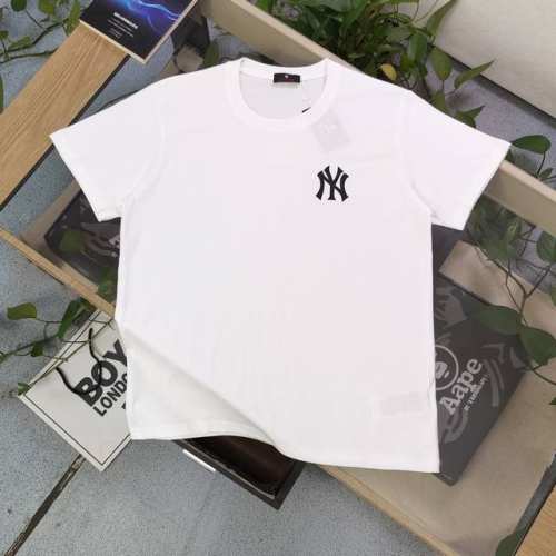 上新 款号：Tx135 新款Mlb洋基队Ny基础百搭简约图案Logo印花休闲情侣短袖T恤，轻奢高级，上身效果，绝绝子，采用220克纯棉面料，全套定制辅料，印花采
