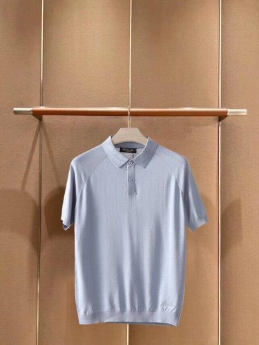 Loro piana 诺悠翩雅Lp Ss25 春夏男装两粒扣插肩款 短袖翻领T恤polo衫 春夏新款翻领针织衫 材料采用优质100%棉质地 柔软细腻 简约大方