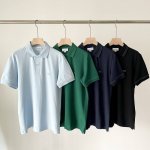 150 25年新款超牛现货Lacoste Lve（法国鳄鱼）男士提花领Polo衫 胸前鱼仔采用立体刺绣工艺 面料辅料都是原厂客供材质 面料采用32支220G食毛