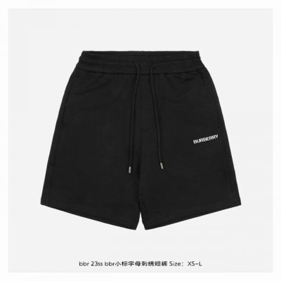 Burberry 博柏利23Ss Bbr小标字母刺绣短裤 面料采用380克重精梳棉，两遍水洗处理，面料舒适亲肤无异感，定制定染面料，纺织密度高，垂感佳，不易变形