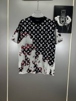 高端原版规格版本 25Ss早春新品 路易威登 Lv涂鸦满身Logo精致升 原版面料 官方同款 短袖T恤 定制300克同缸染面料 手感非常舒服 春夏最新砖柜同步