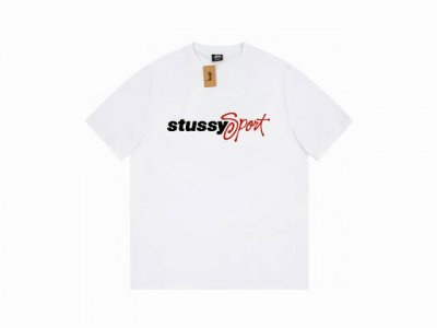 款号Hn777 高品质版本，区别通货 斯图西Stussy Sport Script Tee Logo印花宽松圆领短袖T恤 男女同款 -面料精选32支230克双纱