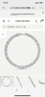 Lv路易威登Chain Links项链 M69987 路易威登古巴项链，秀场走秀款，钢制珐琅烤漆工艺，项链的特别之处在于，Monogram图案错落有致的篆刻于银