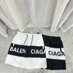 V2304 全年补货不下架 Balenciaga巴黎世家拼接休闲沙滩短裤 图片由手机像素拍摄 任何ps 经典格纹速干五分裤，男女同款，面料为客供聚酯纤维材质、耐
