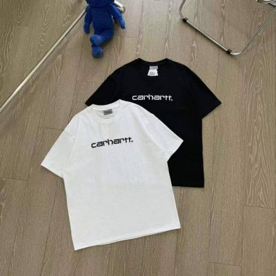 款号: 630# Carhartt 卡哈特经典刺绣简约字母短袖T恤男女同款 超百年的美式工装大佬Carhartt卡哈特，初始人群包括了建筑工人、制造工人、农民以