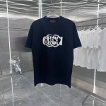 Gu 2025春夏新款 多层立体纹刻字模 男女同款宽松版 S M L Xl Xxl 五个码 黑色 酒红色 杏色