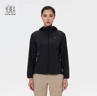 配盒装-可隆Kolon Sport Hike 系列 弹力针织连帽印花 凉感防晒服 防晒Upf70+内里全包边 面料全部采用高定制面料，轻质量感，挺阔有型，四面弹