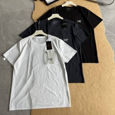 arc'teryx 始祖新款鸟牌速干短袖T恤男士户外运动跑步圆领口袋休闲上衣短袖 面料采用无氨弹面料制作而成 具有吸湿速干 抗菌 吸湿速干 保持肌肤清爽 抗菌功