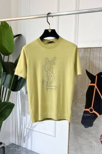 ysl 2025Ss蛇年贺岁款春夏精品短袖T恤 官网同步 高端品质 定制顶级伊力特棉面料，顶级大厂1:1制作，时尚大牌重工艺Logo设计，手感柔软细腻 穿着亲肤