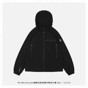 moncler 蒙口 24Ss Grenoble薄款压胶连帽冲锋衣外套 -压胶工艺一年内开胶可免费维修 质量有保障 严格参照原版14760元单品开发 从剪裁到辅