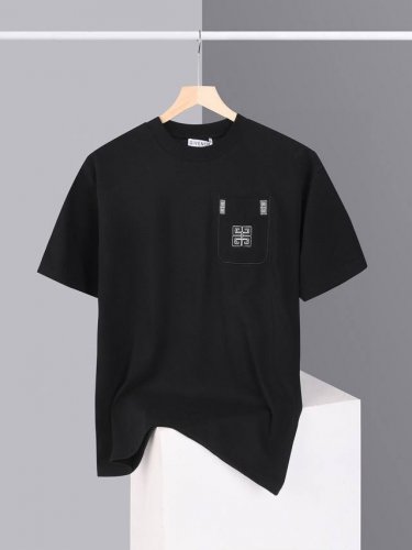 顶级版本 Givenchy 纪梵希 2025春夏季新款 Gvc 口袋Logo刺绣 圆领短袖T恤男女同款！ 经典口袋刺绣 短袖T恤，纯棉洗水面料，洗水后270克重