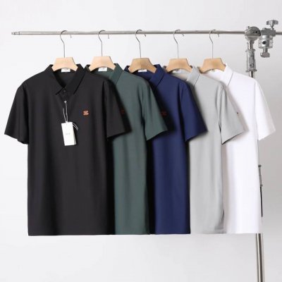celine 赛琳新款休闲商务polo衫 25年夏季新款 顶级工艺 采用高品质珠地桑蚕丝面料 透气性良好 精美立体 穿着舒适透气 彩条间色针织领 细节到位 简单