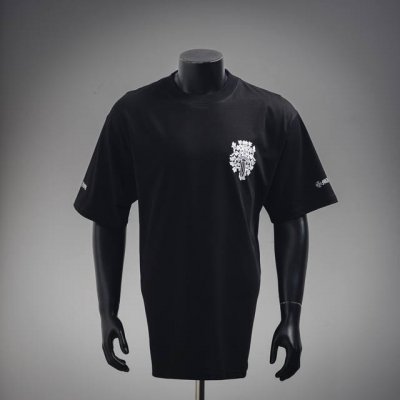Chrome Hearts Ch 克罗心25Ss大宝剑印花Logo圆领短袖 面料:采用 克双纱爽滑面料、经过高温预缩处理克重高达300克，配套同缸1X1螺纹、反
