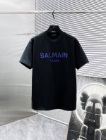 巴尔曼 2025Ss新款 半袖 体恤 短袖 宽松版 圆领 T恤，高端版本！专柜定制面料 透气舒适度高，细节无可挑剔，品牌元素设计理念，体现高品质。手感细腻柔软！