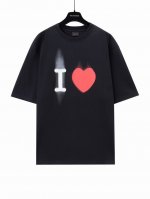 Aenia巴黎家 爱心520短袖T恤 #市面最高版本 原版开发 定织面料工艺洗水处理 厚实感十足 质感区别市场货 高度还原 洗水效果 #原版开模 采用进口康丽机