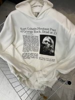 8808Nirvana涅槃乐队 Kurt Donald Cobain科特柯本重磅360克卫衣高街男卫衣