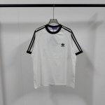 8624# 三叶草经典绣花大爆款 Adidas 阿迪达斯 三叶草 经典款 简约经典绣花Logo 三道杠重工260克高克重短袖T恤 强力推荐 店主自留款！大货大货