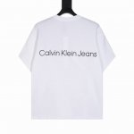 款号:7106# 顶级版本 Calvin Klein Jeans Ck胸前字母刺绣后背立体浮雕Logo短袖T恤 I前绣背雕袖恤后背印花+凹凸印一体的工艺，成本增