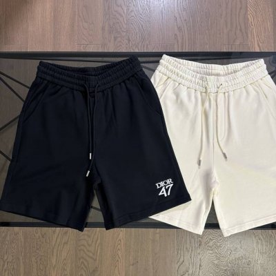 迪奥Dior 2025夏季新款字母刺绣Logo刺绣休闲短裤五分裤 口袋带有小标Logo 搭配重工精密数码刺绣，松紧腰围设计，不挑任何身材，口袋采用压印Logo字