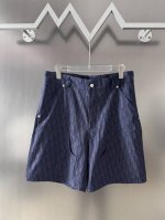 迪奥 Dior Oblique老花暗纹牛仔短裤 市面唯一对版面料 定位缝纫后再进行特殊洗水工艺 手感柔软 可整套搭配 码数Xs-L