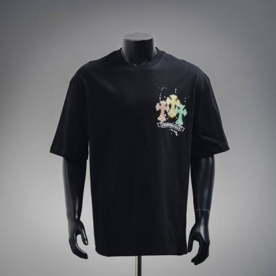 Chrome Hearts 克罗心 霓虹十字架印花短袖 面料采用 克重精梳棉，定制32支1*1螺纹，成衣两遍水洗处理，面料舒适亲肤无异感，定制定染面料，纺织密度