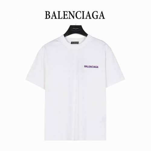 Balenciaga 巴黎世家 25Ss 前后立体刺绣Logo短袖T恤 面料：厚重260G新疆长绒棉面料 工艺：采用进口亚光线绣花 全套辅料定制 打样包括调整细