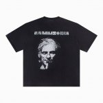 887# 水洗T Vintage 古着Screen Star Vintage Tee 美潮 Rammstein Vintage 德国战车 高街水洗做旧短袖 白墨