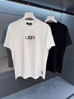 p230 【新品】Fd全新时装变革盛宴.2025Ss夏季Fe*Di 字母刺绣Logo标识男士圆领短袖T恤 奢华耐看充满活力气息.体验视觉和触觉最新气息...单穿