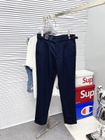P260 Prada 普拉达 休闲裤 西裤2025春夏新款 高级定制裤子专用面料 定制原版五金 重工工艺打造 车工走线精细 定制面料 柔软舒适 质感显著 辅料精