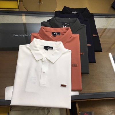 新品 Zegn 高端polo 2025Ss春夏新品 Go 时尚休闲翻领T恤，甄选优质天丝凉爽面料，无痕切割工艺，胸前密针精致Logo设计标识，客供订织五金辅料，