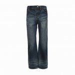 acne Studios 24Fw M蓝色水波纹牛仔裤 M的版型，加上不挑人的深蓝色颜色再加上特殊的水洗波纹，多处做了水洗蜂窝，使得这条裤子颜值一直居高不下，可