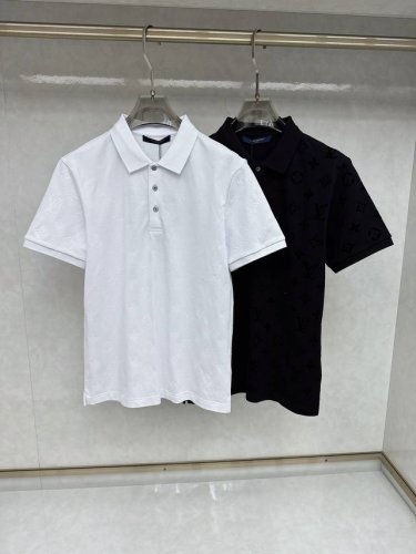 lv 2025Ss夏季新款 Logo男士翻领Polo衫！经典商务男款，高端男装的天花板级别的商务男款！简约时尚大气不失优雅，单穿内搭体面过人，品质控 细节控的闭