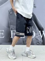 品名 迪奥 Dior 25Ss 织带拼接运动破洞 剪花工艺 内里网眼短裤五分裤 面料 梭支 颜色 黑色 灰色 尺码M-L-Xl 腰围 臀围 裤长 m 70 11