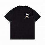Lv路易威登Ss25 最新彩绘涂鸦领短袖 高品质，顶级制作工艺进口面料，专柜款优质胶印印花设计，采用进口高端订制280克双纱面料，进口丝线手感一流，男女同款 颜