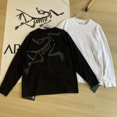 专柜原样打板 1:1完美复刻 出入专柜无压力 首单800件 天花板级别Arc'teryx 始祖鸟背影杀春秋无敌单品两色经典后背大Logo新品圆领舒适纯棉舒适百搭