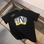 款号:F005 Fendi 芬迪 2025夏季新款圆领短袖T恤！ - 260G双纱纯棉顶级面料 手感柔软 百分百纯棉独家出货 定染硫化黑无尘处理面料 -面料：2