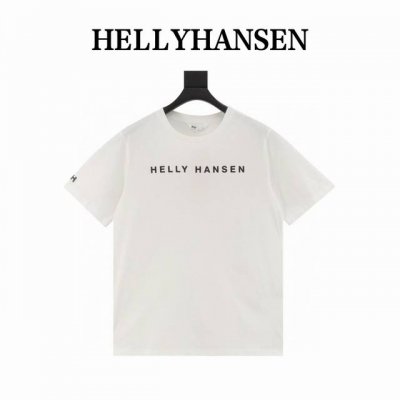 hellyhansen Hh海丽汉森 胸前英文短袖T恤 原版客供定制棉料 超强功能性黑科技 抗菌免烫吸湿速干抗静电 抗起球 3D立体裁剪版型 基础百搭 面料触感