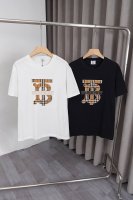 x028 25Ss Burberry 新款T恤,采用260克双纱纯棉面料 ,胸前大字母Logo刺绣工艺，品质品相都是最完美的，全高档大方 时尚无比 男女同款，颜