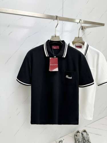 gucci 2025Ss夏季最新品，专柜同步有售，原单狠货，时尚休闲Polo 短袖T恤，上身舒适！吸睛而有亮点，采用进口原版面料，顶级工艺字母图案Logo，简单